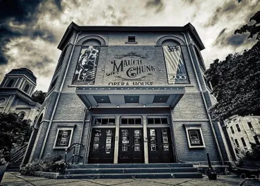 Current edifice of the Mauch Chunk opera house, in Jim Thorpe PA.