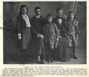 Gabino Rendon family photograph.