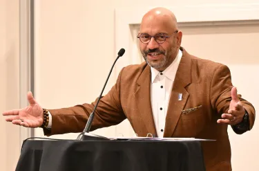 The Rev. Dr. Victor Aloyo, President of Columbia Theological Seminary, preached at the closing worship service of the 48th Biennial National Black Presbyterian Caucus on June 21, 2025