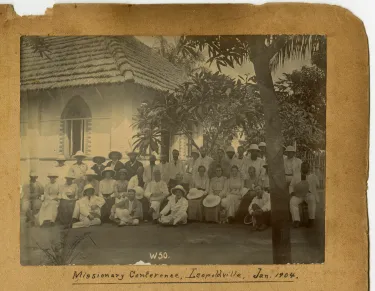 Missionary conference, Leopoldville, 1904.