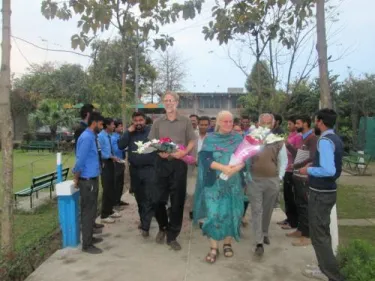 Early morning welcome on CTTC campus in Gujranwala