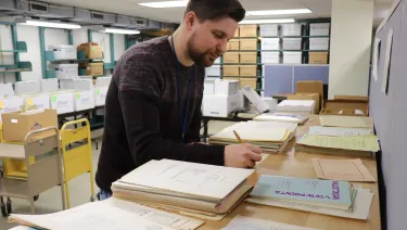 Nick Skaggs, Processing Archivist.