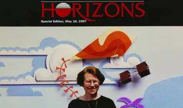 Cover of special edition of Horizons&nbsp;featuring editor Barbara Roche, May 16, 1997.