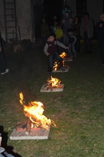 Jumping over Chaharshanbe Suri fires