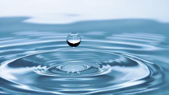 droplet of water falling