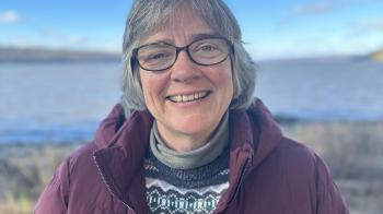 Rev. Carolyn Winfrey Gillette at Cayuga Lake 