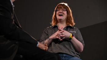Kate Trigger Duffert sat with Fred Tangeman on the last episode of GA Daily for GA227 on July 2. Photo by Randy Hobson.