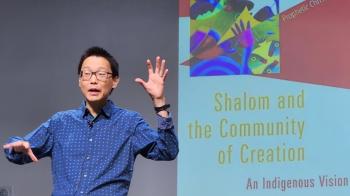 William Yoo speaks at Synod School Wednesday
