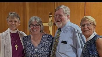 The Rev. Carolyn Winfrey Gillette and friends