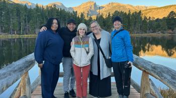 Revs. Ramseur and Mejias with volunteer leaders of Voices of Jubilee receive rest at 1001 New Worshiping Communities National Gathering in Estes Park, CO in October 2025.