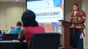 The Rev. Cheban Kernell and a room full of ministers curious about AI