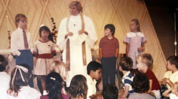 Joanna Adams teaching kids at North Decatur Presbyterian Church, Atlanta, Georgia.