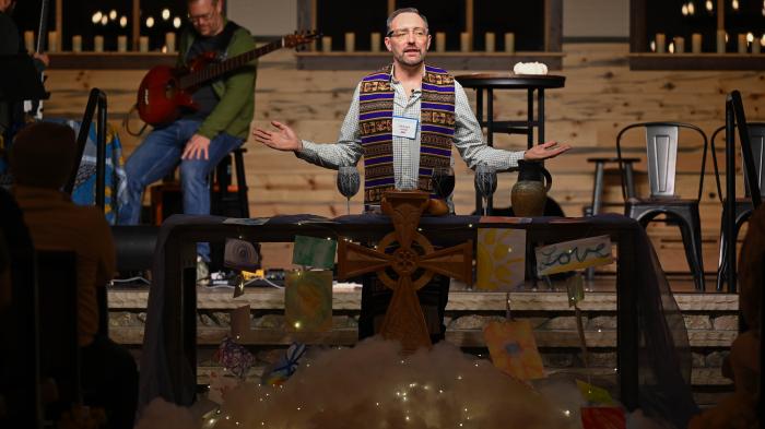 The Rev. Michael Gehrling welcomes 1001 NWC leaders to the table at the 2026 national gathering. The Rev. Michael Gehrling welcomes 1001 NWC leaders to the table at the 2026 national gathering.