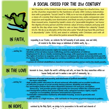 Image of the social creed promotional poster