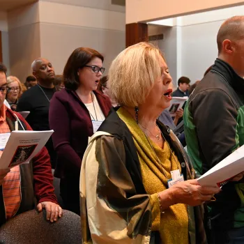 Worship during the Moderators' Conference in November 2019.  