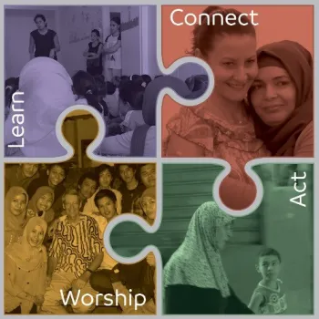 Puzzle piece for Christian-Muslim toolkit-learn-connect-worship-act