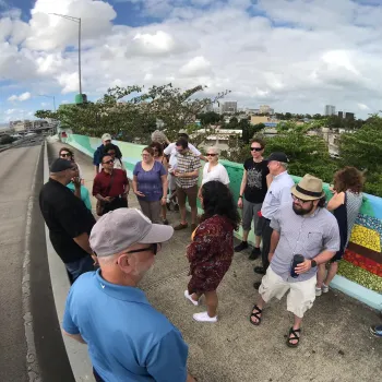 A PC(USA) committee visiting San Juan, Puerto Rico.