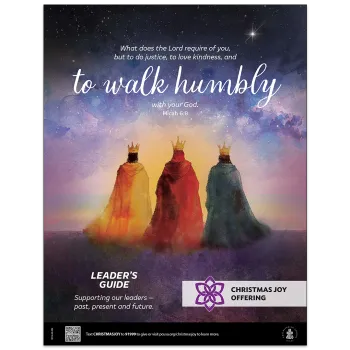 The cover of the 2026 Leader's Guide for the Christmas Joy Offering. 