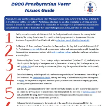 Voter Education Guide front cover
