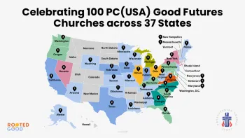 Map of the United States with GFA Churches
