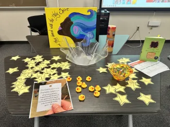Crafts and materials for a workshop on finding God in the ordinary