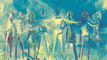 Decorative Image - Adobe Stock - Watercolor of people gathering - AI