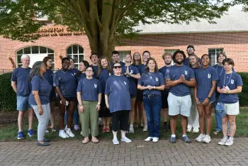 Students strike their most pious poses as their "sanctuary selves" at UKirk leadership retreat. 