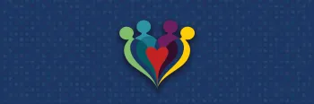 Decorative Image - Hearts and People representing community