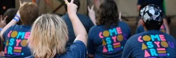 Young adults learning American Sign Language