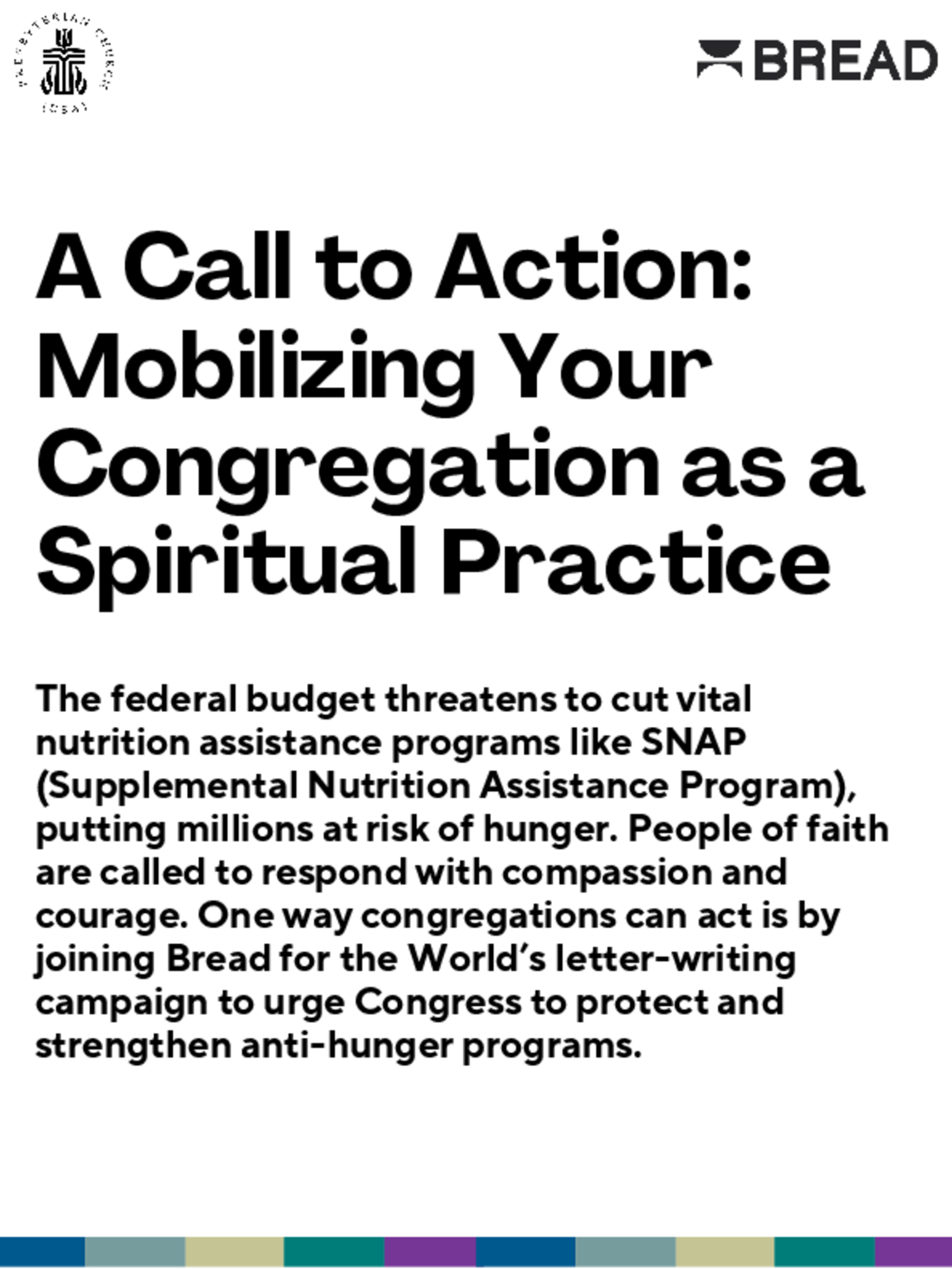 Join a campaign urging Congress to protect and strengthen anti-hunger programs.