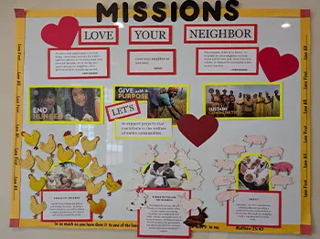 church bulletin board