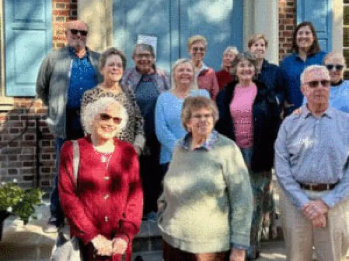 Eileen Lindner and group visiting Presbyterian Historical Society