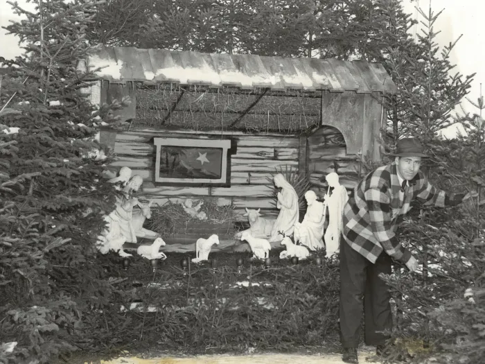 Nativity scene for Holy Year