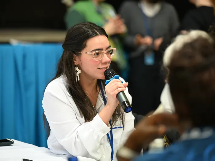 Adriana Soto Acevedo speaks at CSW69