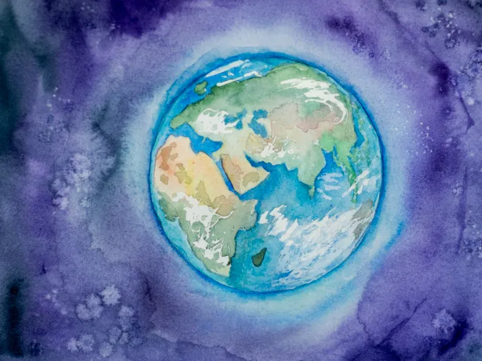 An illustration of planet Earth