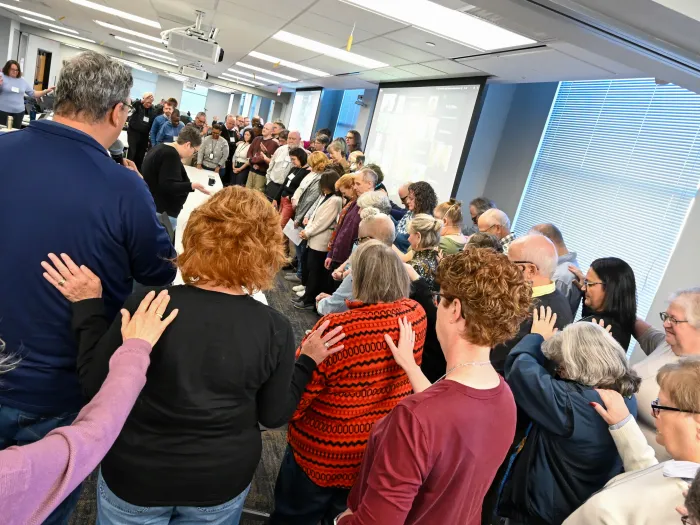 Mid council leaders pray for Mid Council Ministries