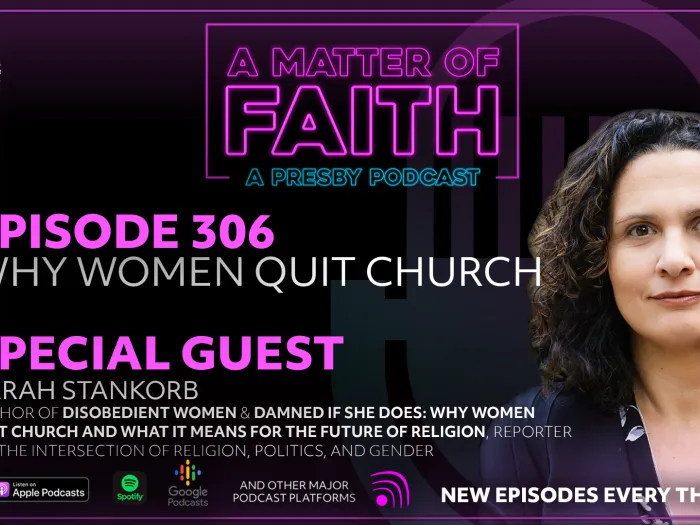 Sarah Stankorb on A Matter of Faith