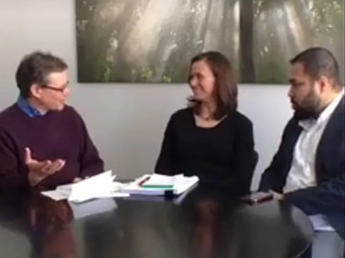 From left to right: Rick Ufford-Chase, Tracy Mehr-Muska, Sami A. Aziz