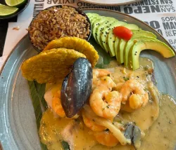 Plate of lucious seafood