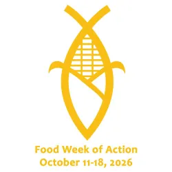 Food Week of Action outline of a corn husk