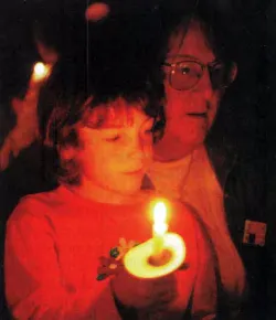 Candlelight vigil held at Pleasant Grove NJ Presbyterian Church. 