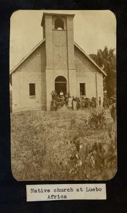 Native church at Luebo Africa, circa 1908-1922