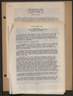 India Scrapbook Excerpt; Semester Reports - Page 5.
